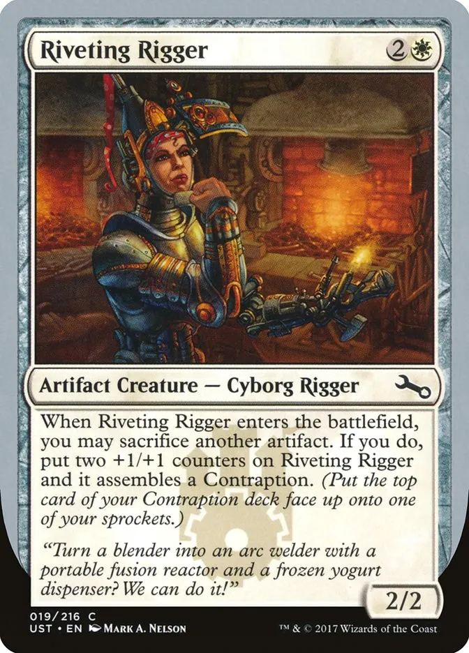2017 Unstable Riveting Rigger common #19 common card image