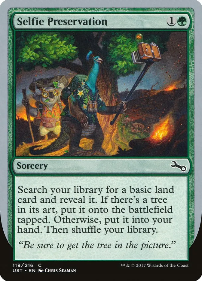 2017 Unstable Selfie Preservation common #119 common card image
