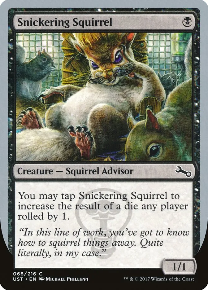 2017 Unstable Snickering Squirrel common #68 common card image