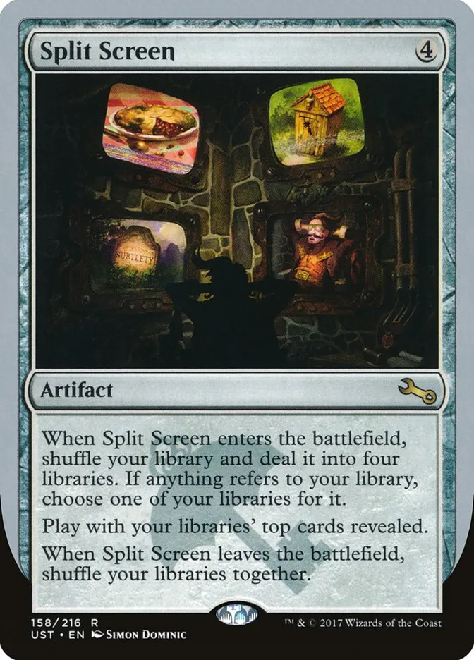 2017 Unstable Split Screen rare #158 rare card image