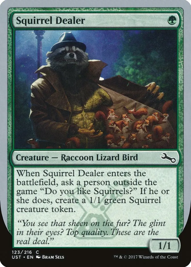 2017 Unstable Squirrel Dealer common #123 common card image