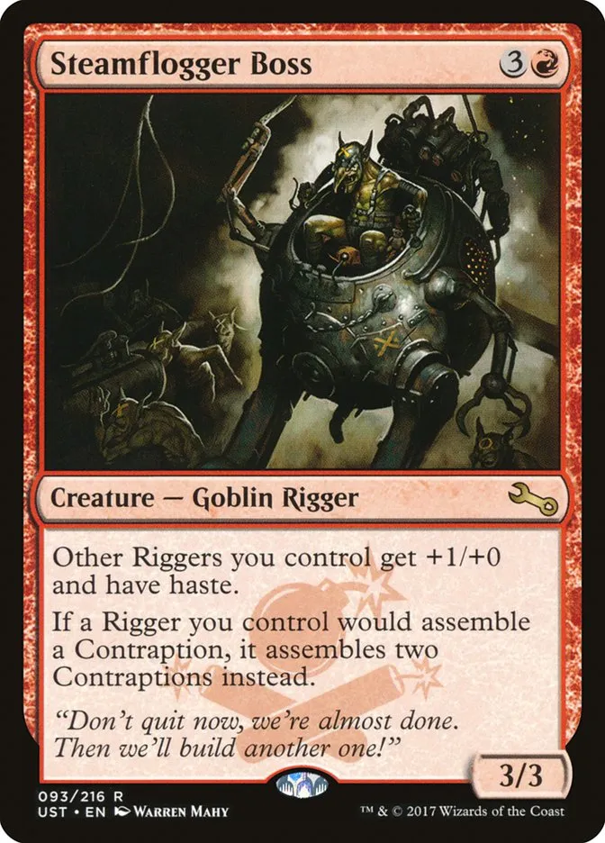 2017 Unstable Steamflogger Boss #93 rare card image