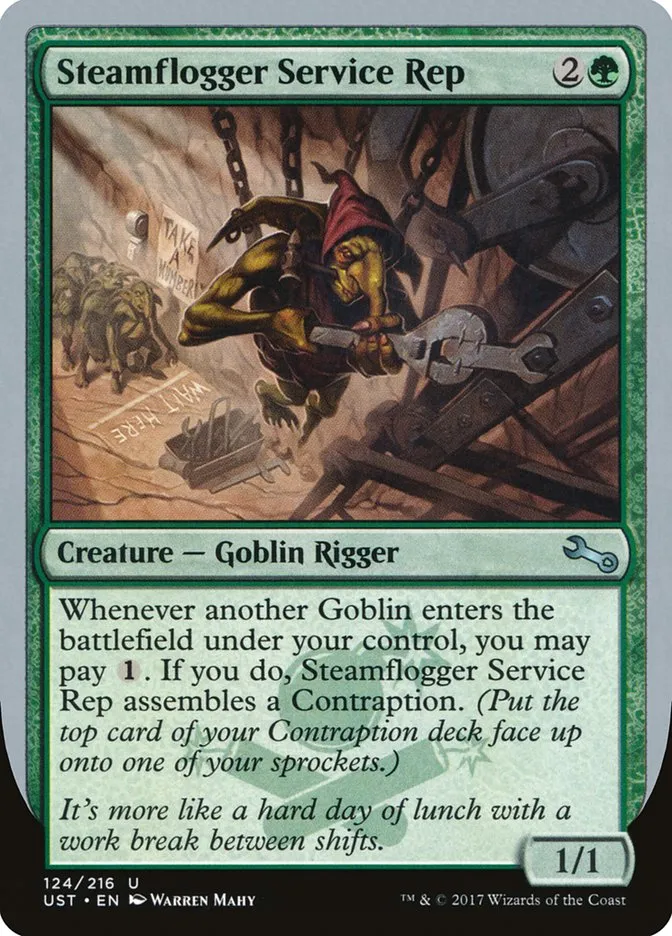 2017 Unstable Steamflogger Service Rep uncommon #124 uncommon card image