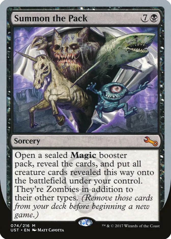 2017 Unstable Summon the Pack mythic #74 mythic card image