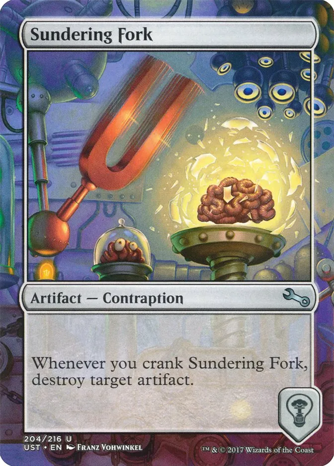 2017 Unstable Sundering Fork uncommon #204 uncommon card image