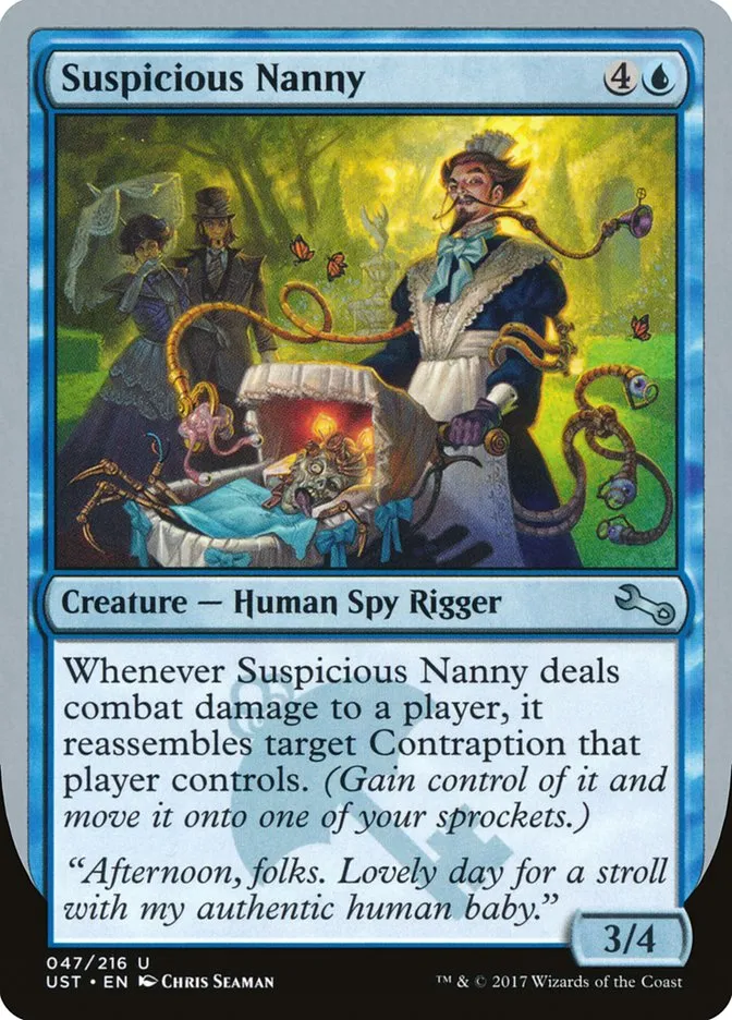 2017 Unstable Suspicious Nanny uncommon #47 uncommon card image
