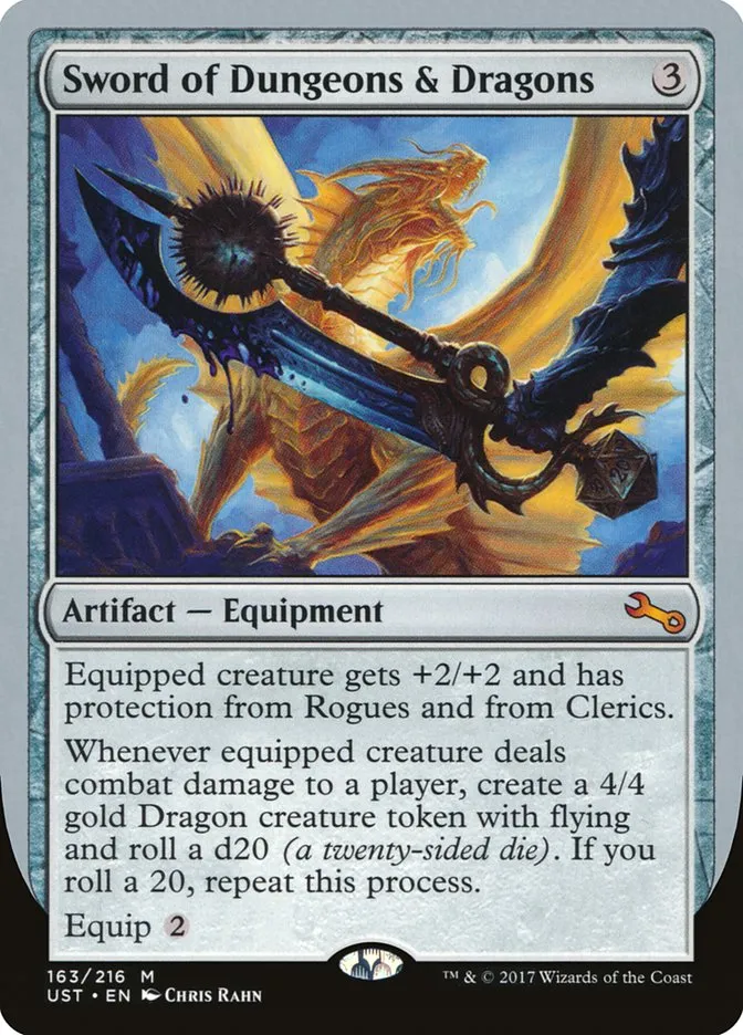 2017 Unstable Sword of Dungeons & Dragons #163 mythic card image