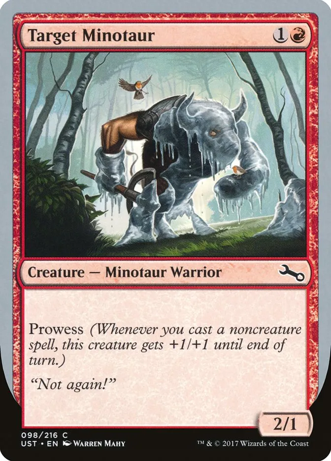 2017 Unstable Target Minotaur common #98a common card image