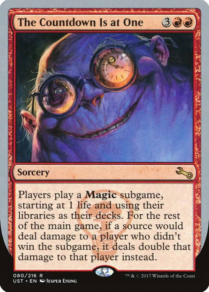 2017 Unstable The Countdown Is at One rare #80 rare card image