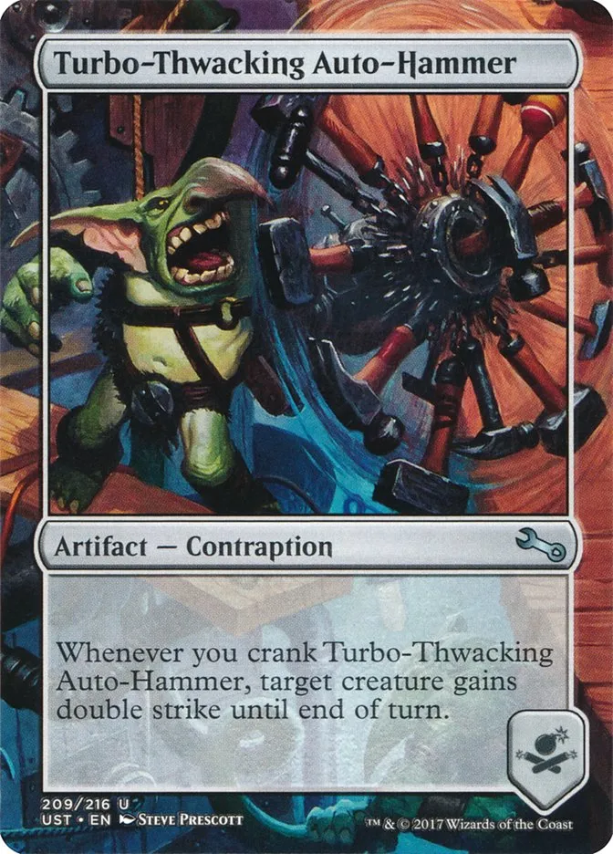2017 Unstable Turbo-Thwacking Auto-Hammer uncommon #209 uncommon card image