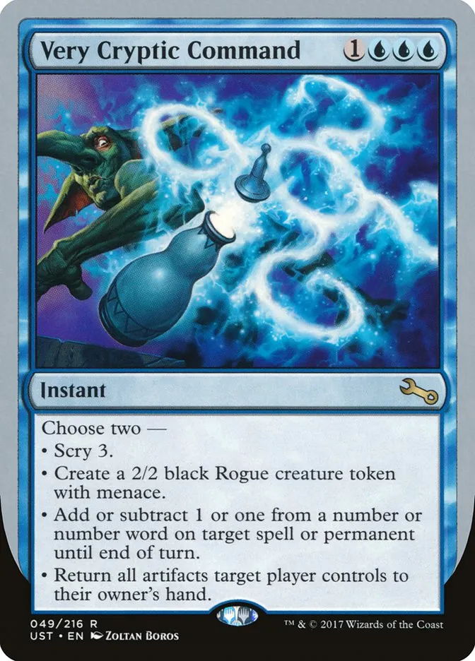 2017 Unstable Very Cryptic Command rare #49e rare card image