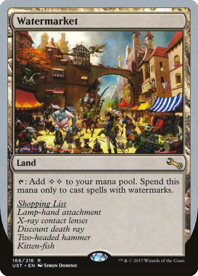 2017 Unstable Watermarket #166 rare card image
