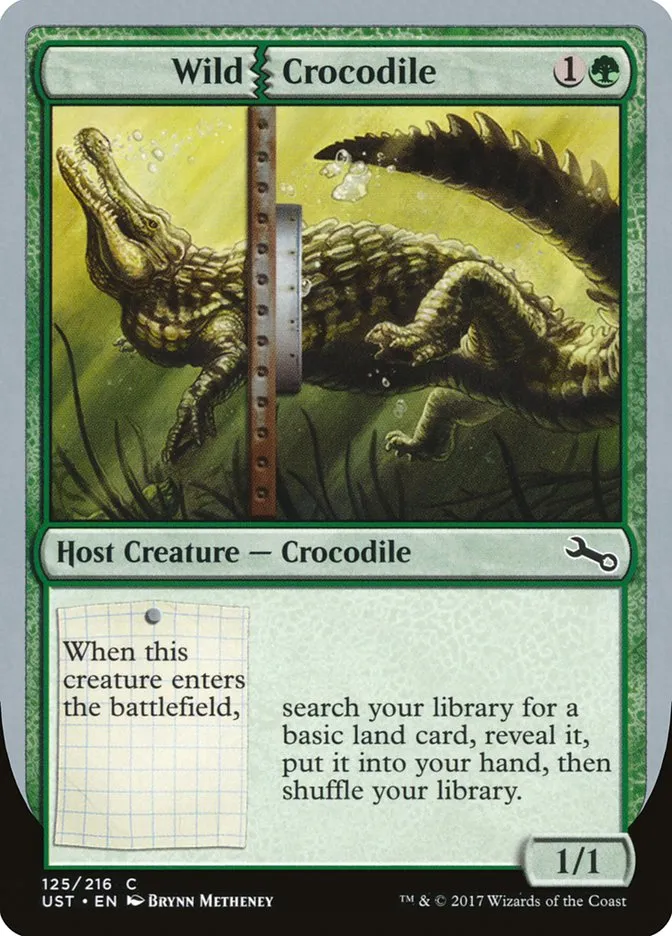 2017 Unstable Wild Crocodile common #125 common card image