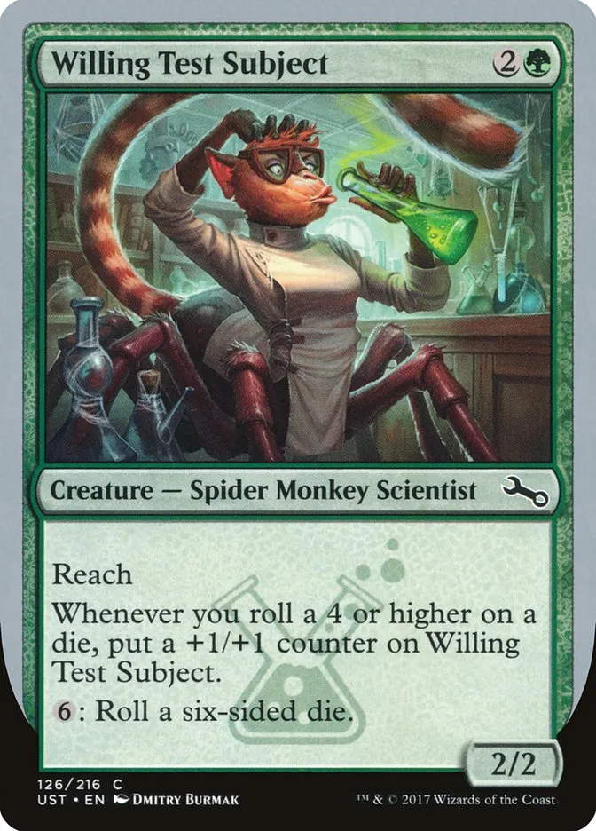2017 Unstable Willing Test Subject #126 common card image