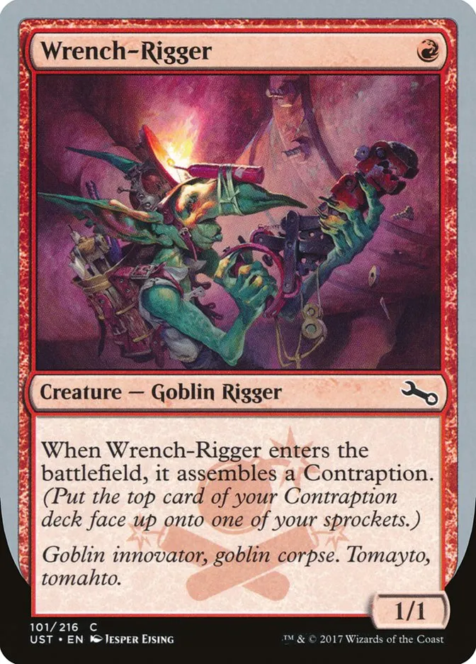 2017 Unstable Wrench-Rigger common #101 common card image