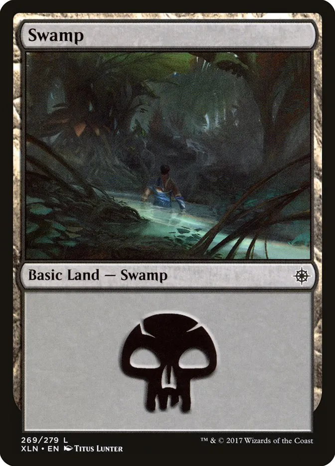 2017 Ixalan Swamp common #269 common card image
