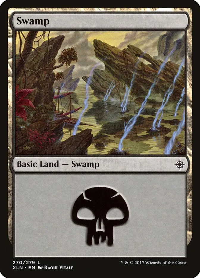 2017 Ixalan Swamp common #270 common card image