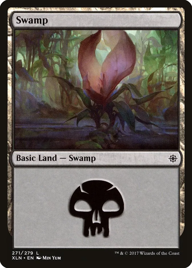 2017 Ixalan Swamp common #271 common card image