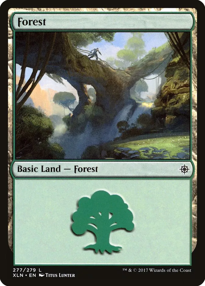 2017 Ixalan Forest common #277 common card image