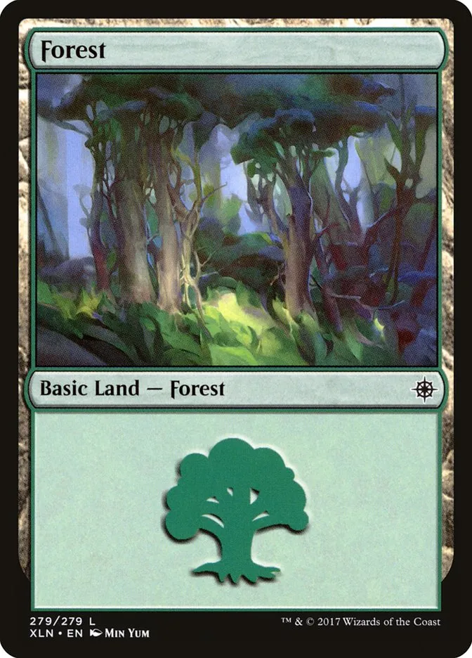 2017 Ixalan Forest common #279 common card image