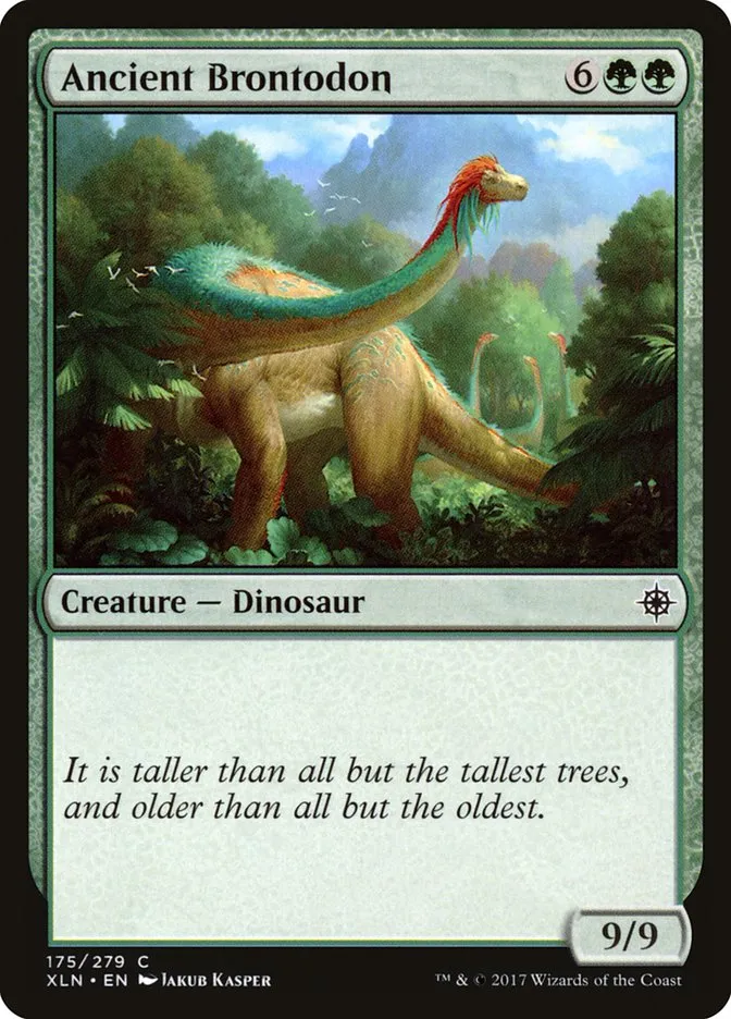 2017 Ixalan Ancient Brontodon common #175 common card image