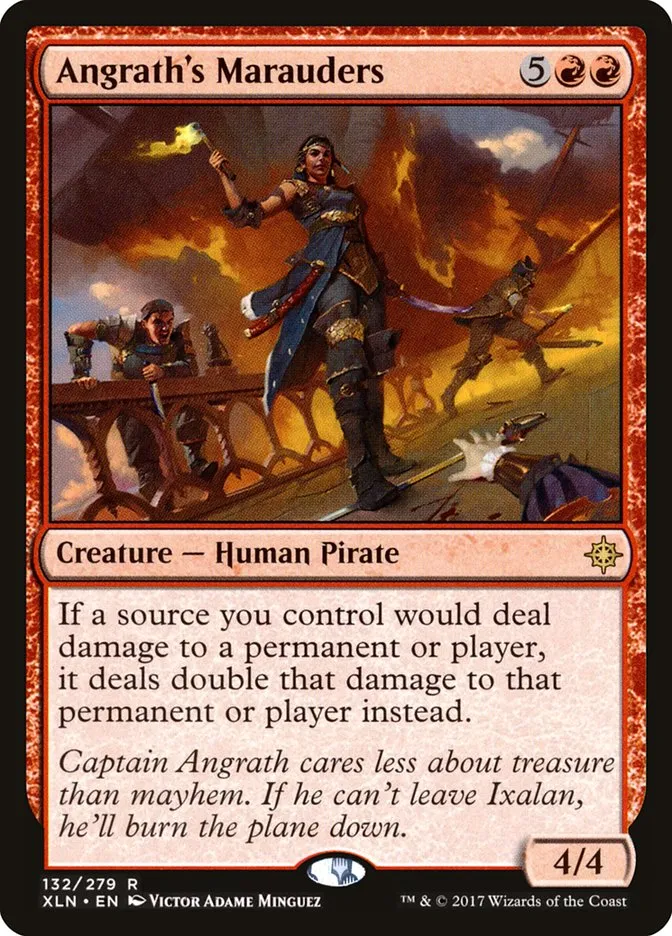2017 Ixalan Angrath's Marauders [Prerelease] rare #132 rare card image