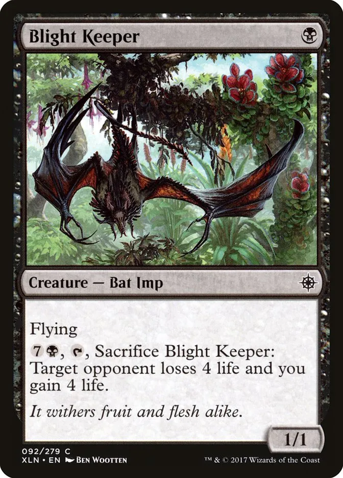 2017 Ixalan Blight Keeper common #92 common card image