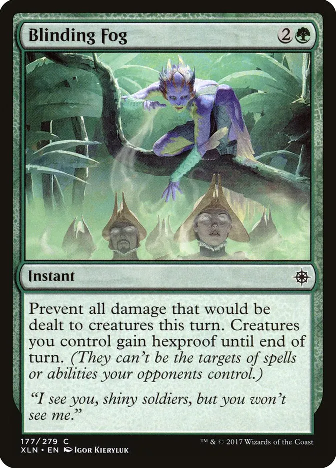 2017 Ixalan Blinding Fog [Foil] common #177 common card image