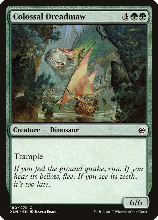 2017 Ixalan Colossal Dreadmaw common #180 common card image