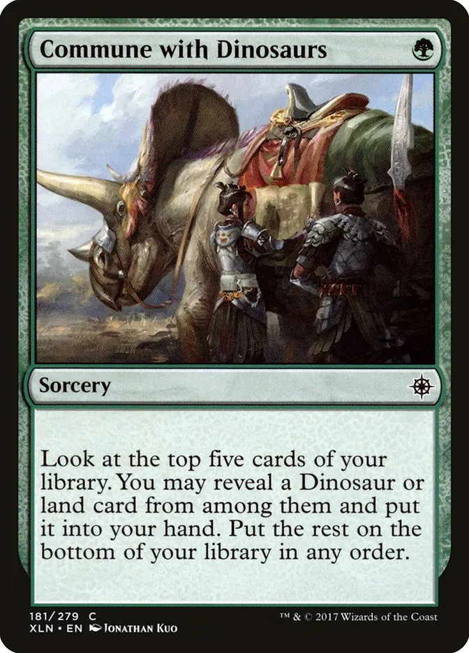 2017 Ixalan Commune with Dinosaurs common #181 common card image