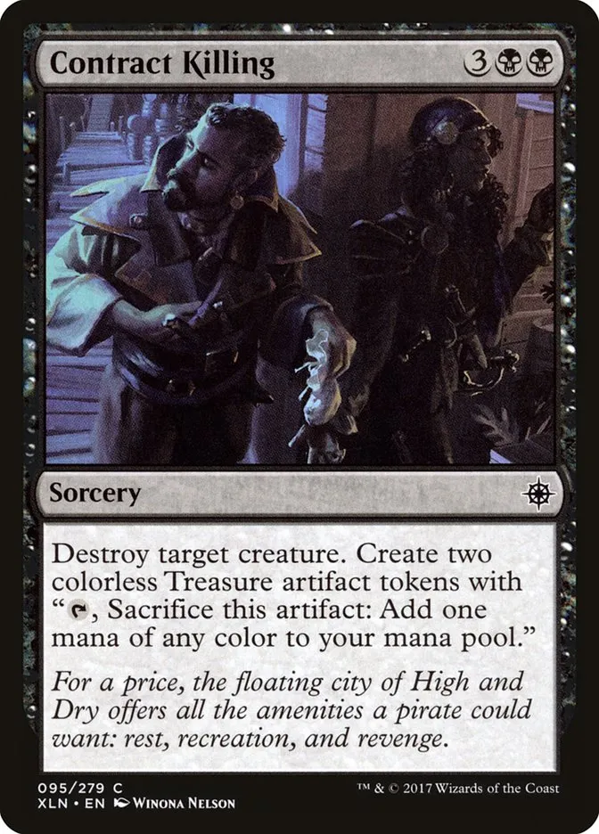 2017 Ixalan Contract Killing common #95 common card image