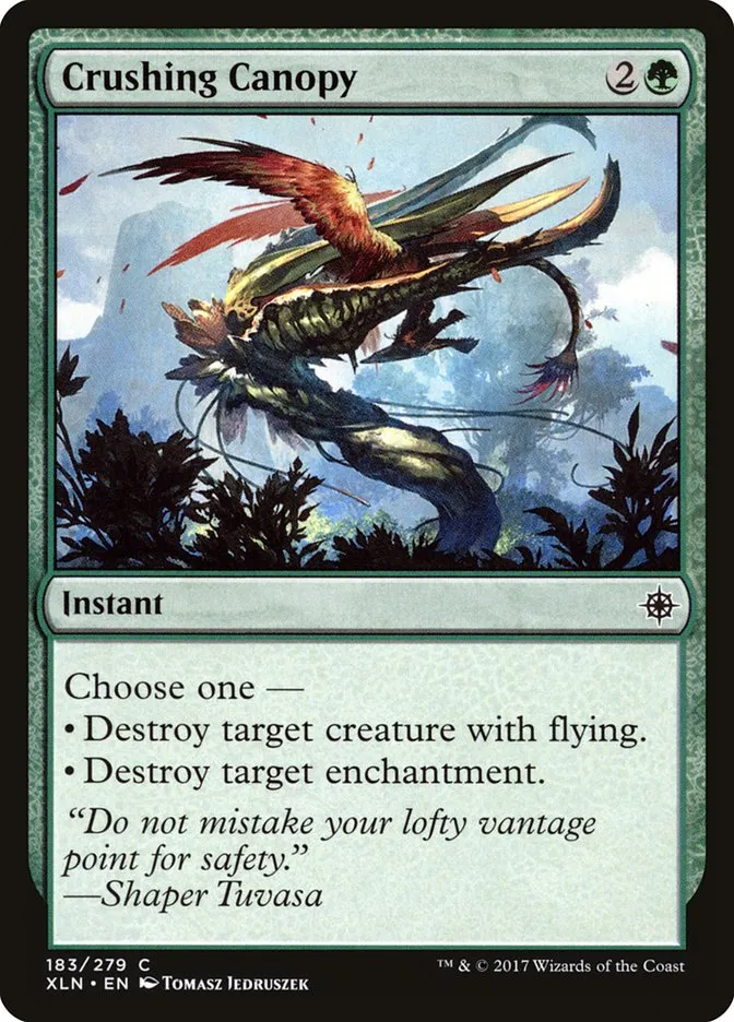 2017 Ixalan Crushing Canopy common #183 common card image