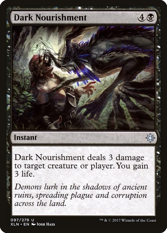 2017 Ixalan Dark Nourishment uncommon #97 uncommon card image