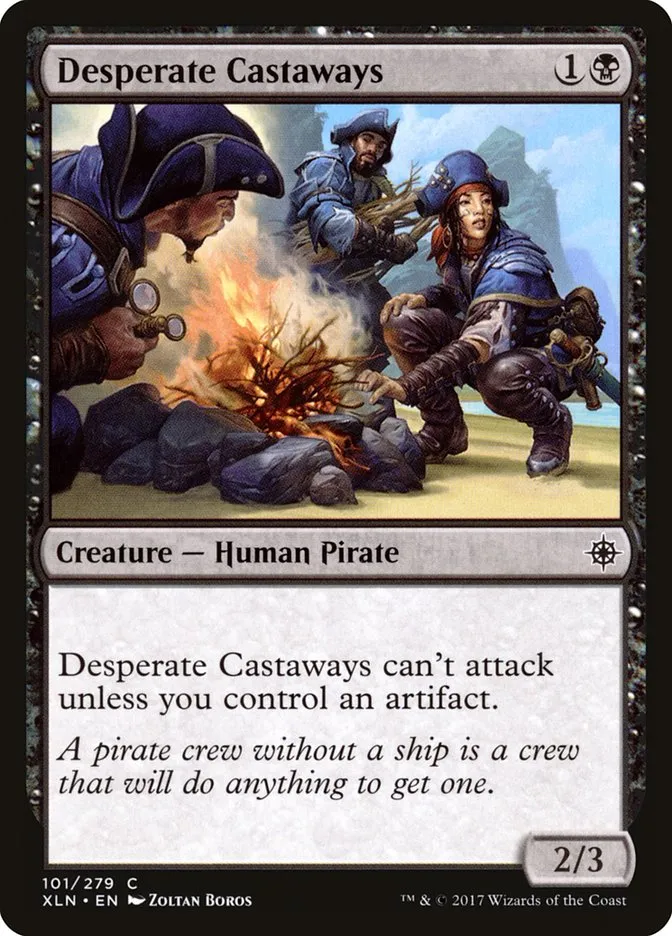 2017 Ixalan Desperate Castaways common #101 common card image
