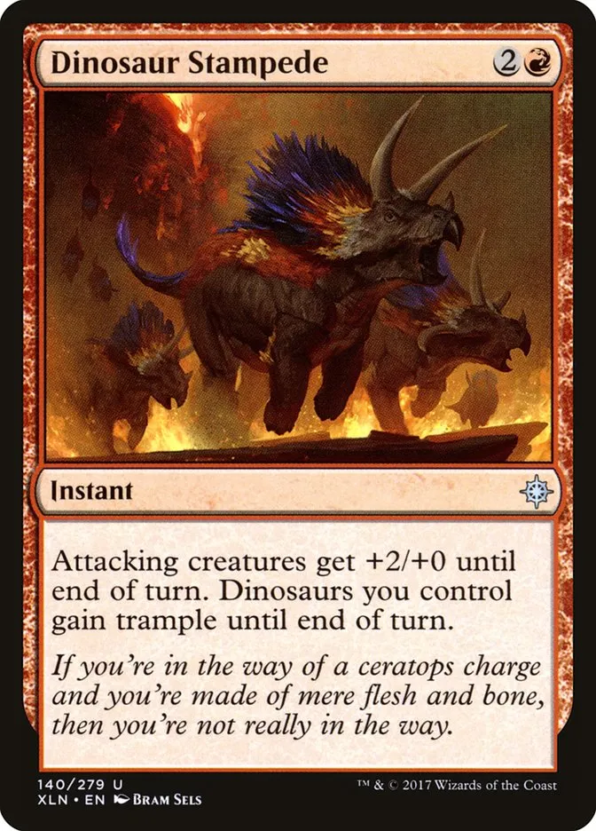 2017 Ixalan Dinosaur Stampede #140 uncommon card image