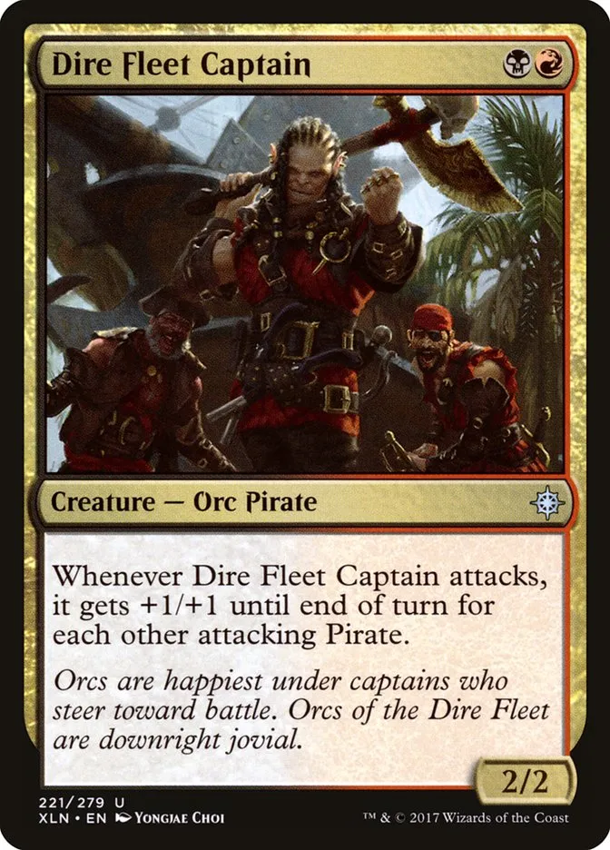 2017 Ixalan Dire Fleet Captain uncommon #221 uncommon card image