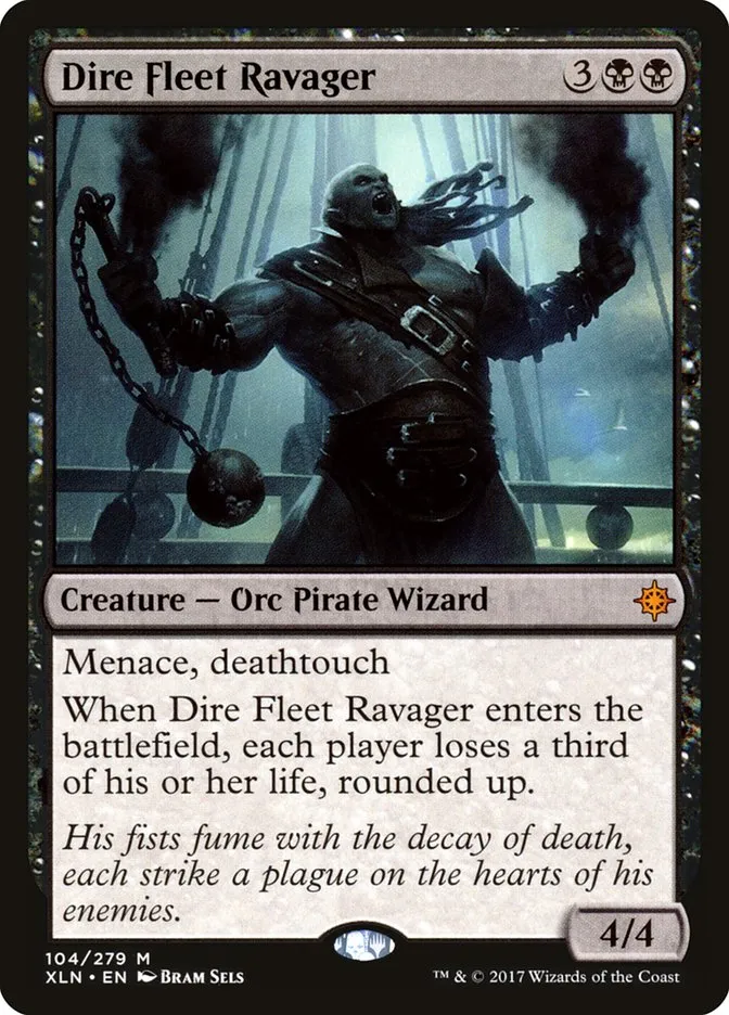 2017 Ixalan Dire Fleet Ravager mythic #104 mythic card image