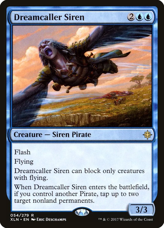 2017 Ixalan Dreamcaller Siren #54 rare card image