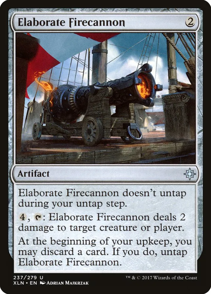 2017 Ixalan Elaborate Firecannon uncommon #237 uncommon card image