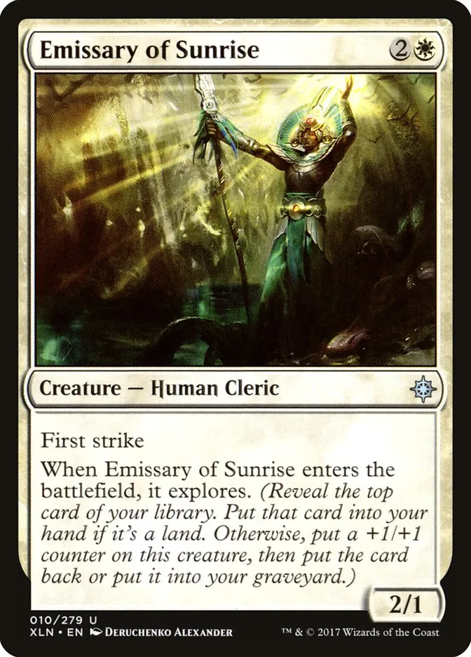 2017 Ixalan Emissary of Sunrise uncommon #10 uncommon card image