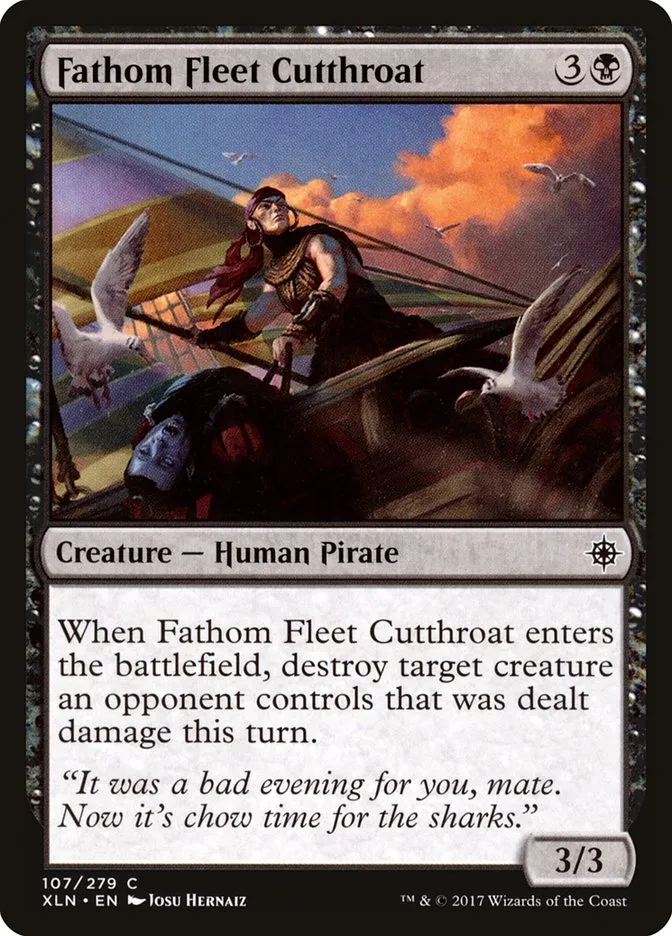 2017 Ixalan Fathom Fleet Cutthroat [Foil] common #107 common card image