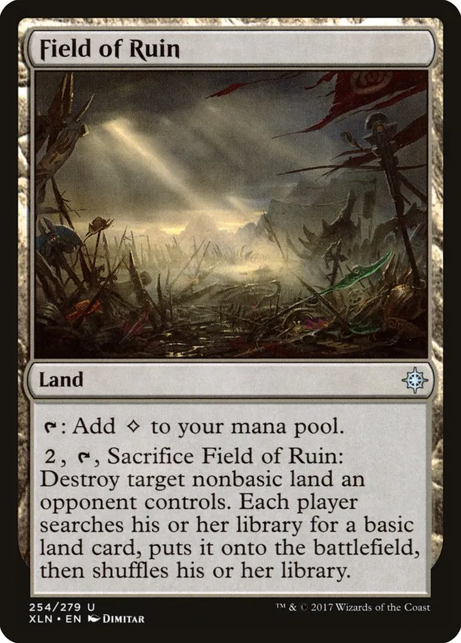 2017 Ixalan Field of Ruin #254 uncommon card image