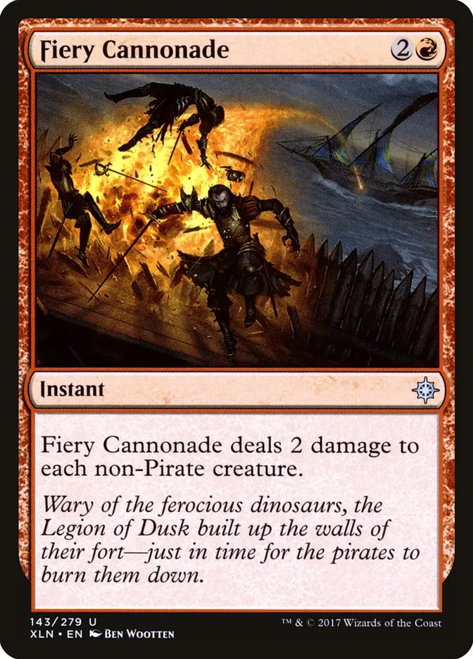 2017 Ixalan Fiery Cannonade [Foil] uncommon #143 uncommon card image