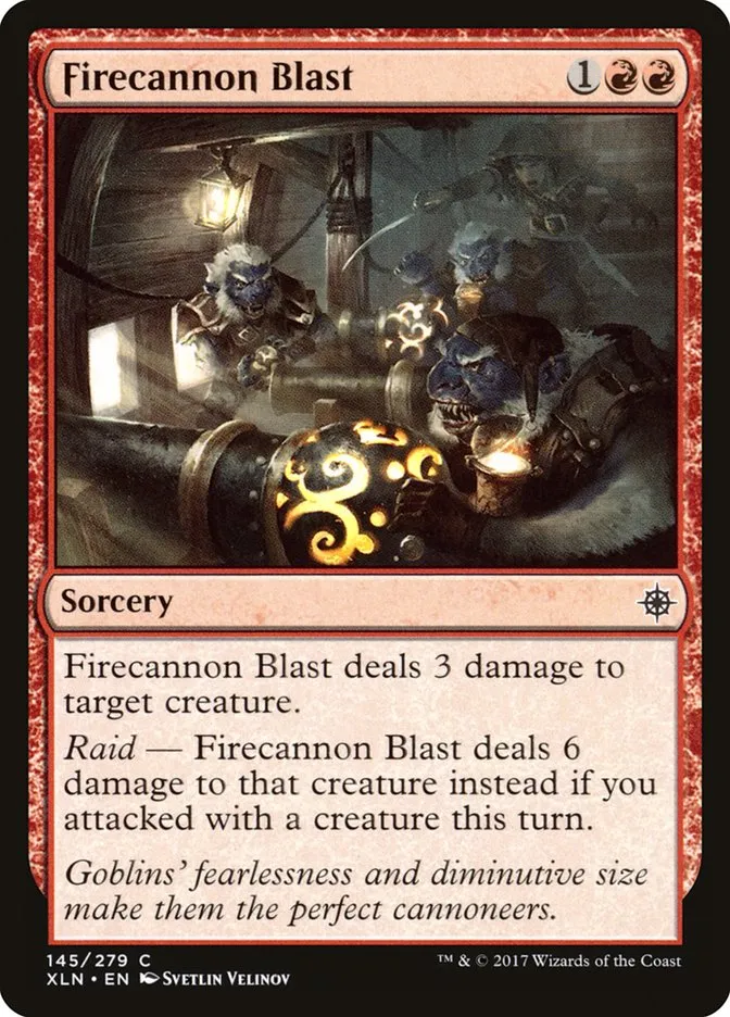 2017 Ixalan Firecannon Blast common #145 common card image