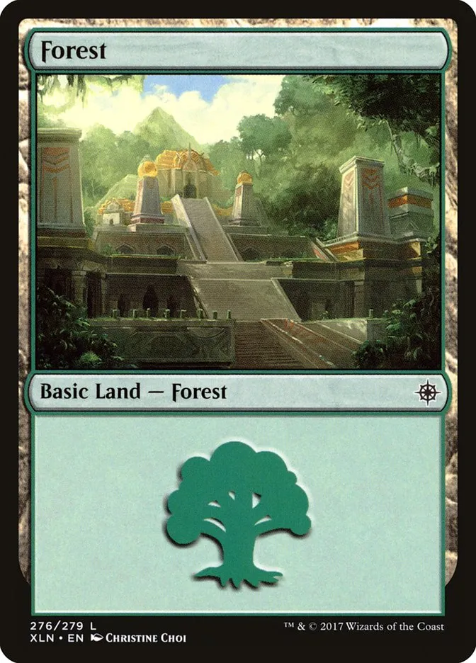 2017 Ixalan Forest common #276 common card image