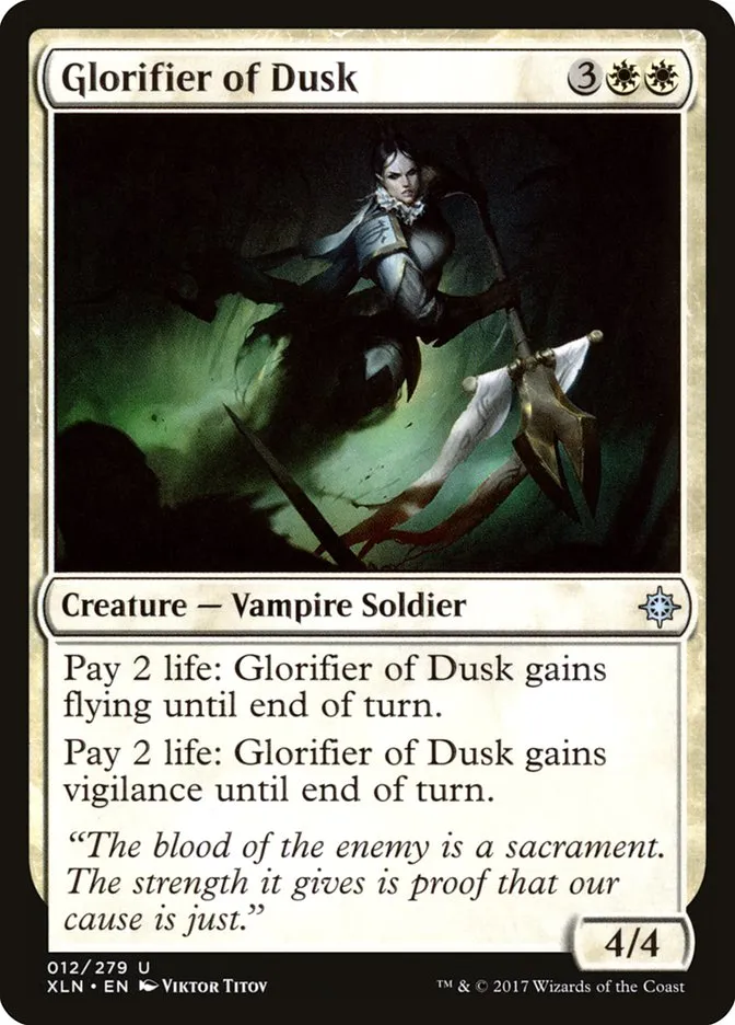 2017 Ixalan Glorifier of Dusk #12 uncommon card image