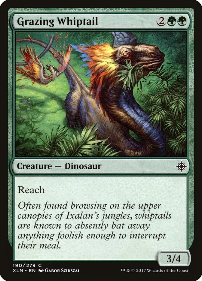2017 Ixalan Grazing Whiptail common #190 common card image