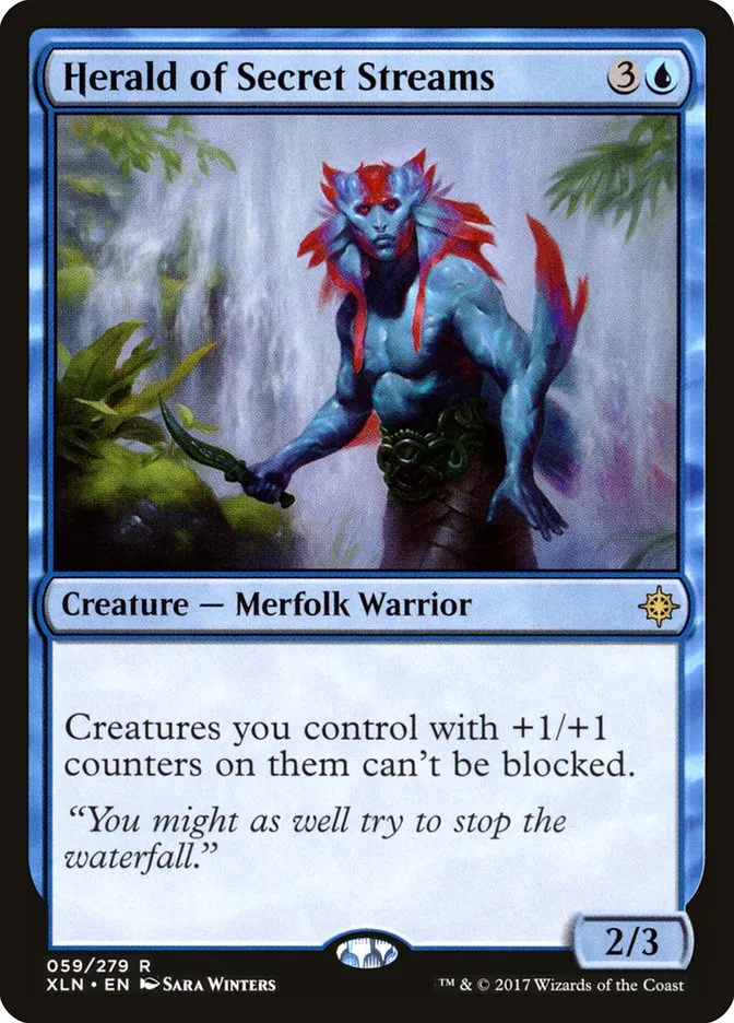 2017 Ixalan Herald of Secret Streams #59 rare card image