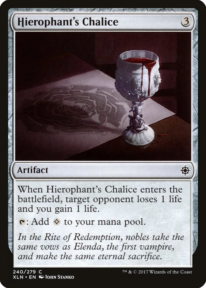 2017 Ixalan Hierophant's Chalice common #240 common card image