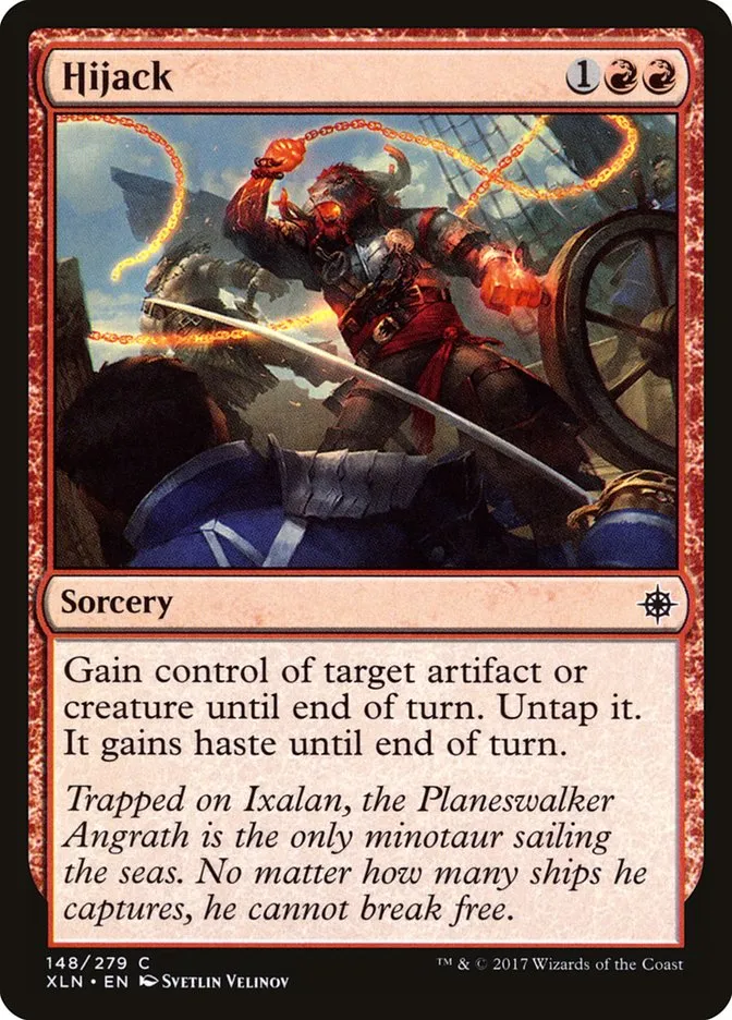 2017 Ixalan Hijack [Foil] common #148 common card image